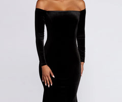 Ida Velvet Stylish Formal Gown