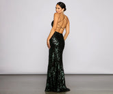 Lila Formal Open Charming Back Sequin Mermaid Dress