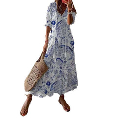 Commuter V-Neck Midi Dress