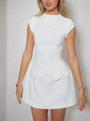 The Cap Stylish Sleeve Mini Dress