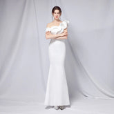 Delana Elegant Formal Charming One Shoulder Dress