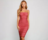 Fab And Flirty Charming Mesh Midi Dress
