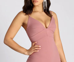 Alia Deep Stylish V Mermaid Dress