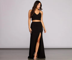 Mandy Formal Two Charming Piece Lace Dress