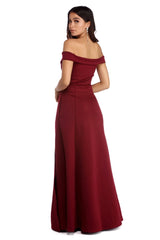 Christine Off The Charming Shoulder Ball Gown