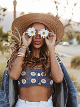 Fashion Bohemia Blue Tank Tops
