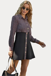 Slim Stitching Fake Two-Piece Dress