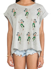 T-Shirts Printed Crew Neck Short Sleeve