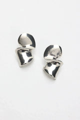 Iris Twist Earrings Silver
