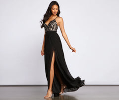Sapphire Formal Stylish Scalloped Lace Dress