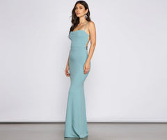 Claudette Formal Stylish Lace-Up Mermaid Dress