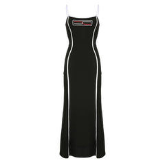 Stitch Contrast Square Neck Cami Maxi Dress - Final Sale