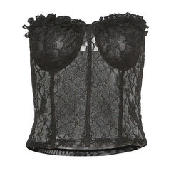 Sheer Lace Vintage Tube Top - Final Sale