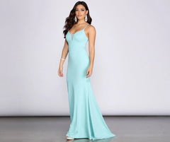 Nevaeh Formal Stylish Lattice Mesh Dress
