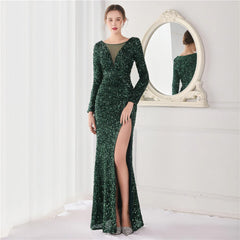 Ella Sequined Large Charming Split Mermaid Dress