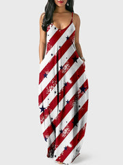 Independence Day Stylish Print Cami Dress