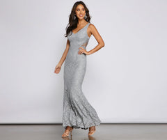 Rosalia Formal Stylish Lace Mermaid Dress