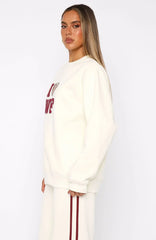 11th Street Concrete Jungle Oversized Sweater Cake Batter