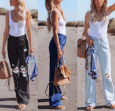 Spring Casual Baggy Jeans Women Fashion High Waist Jeans Mom Denim Trousers Overalls Oversize Boyfriend Pants Vintage