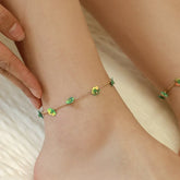 Flower Decor Chain Anklet