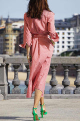Plaid Tie-Waist Shirt Dress