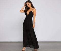 Effortless Beauty Stylish Chiffon Maxi Dress