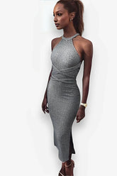 Backless Strapless Slim Maxi Dress