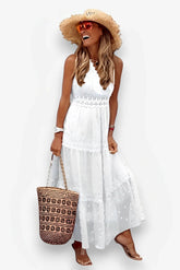 Chiffon Spliced Midi Summer Dress