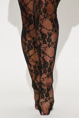 So Lovely Lace Micro Mini Dress Set - Black