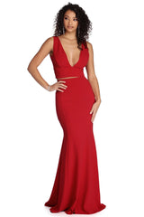 Roxanna Formal Lattice Charming Two Piece Dress