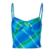 Print Ruched Cami Top