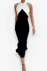 Black And White Long Dress