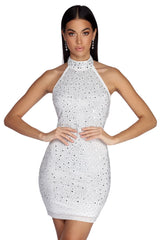 Lyla Formal Heat Charming Stone Mini Dress