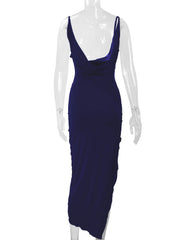 Kirsten Velvet Stylish Wrap Formal Dress