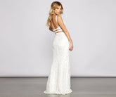 Melissa Sequin Stylish Mesh Cross-Back Dress