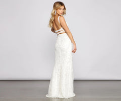 Melissa Sequin Stylish Mesh Cross-Back Dress