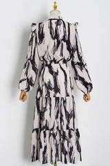 Ruffled Personalized Print Dress