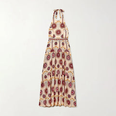 Summer Bohemian Tropical Floral Dress
