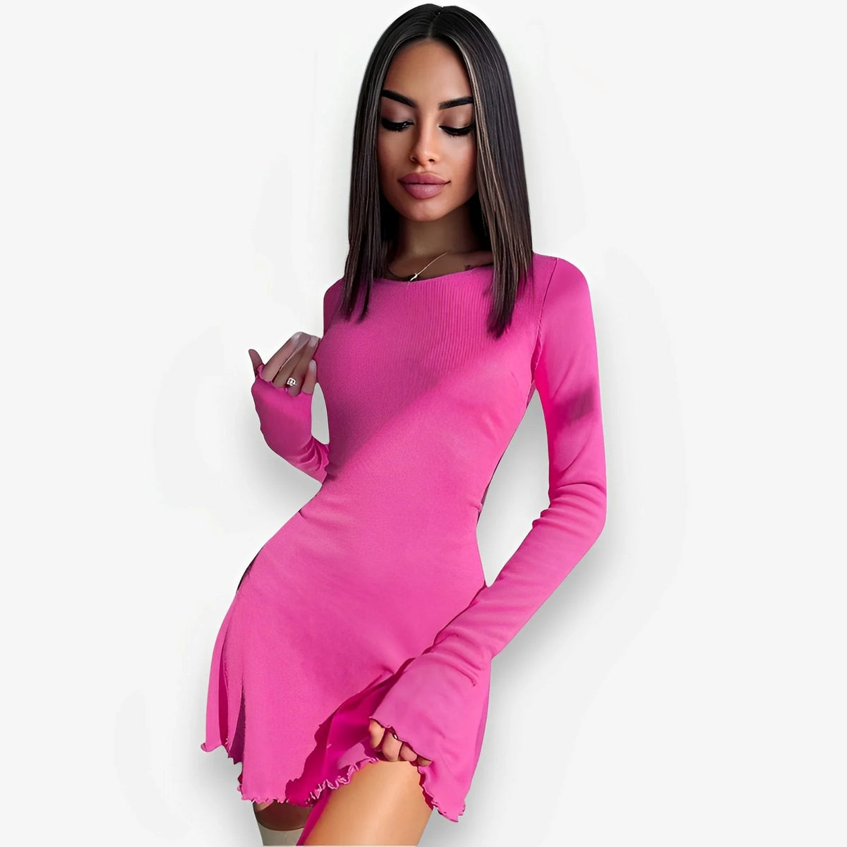 Back Strap Waist Dress