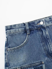 Women'S Slim Fit Workwear Denim Skirt