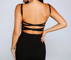 Presley Formal High Charming Slit A-Line Dress