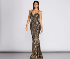 Dulce Sequin Lace Charming Up Formal Gown