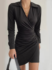 Iris V Neck Mini Dress