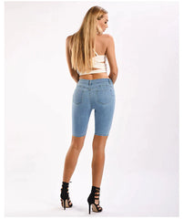 Elastic Force Light-Colored Jeans Pants