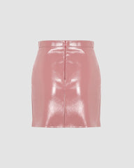 Plastic Gal Pu Skirt