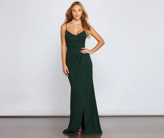 Ember Formal Stylish Wrap Mermaid Dress