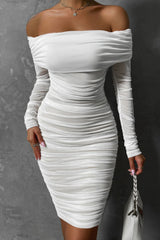Stella Off Shoulder Mesh Party Dress