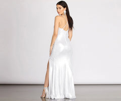 Charlie Metallic Stylish Knit Mermaid Dress