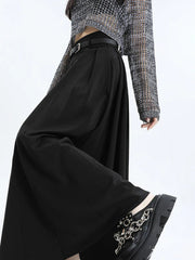 Women'S A-Line Pleated Skirt With Wide Hem