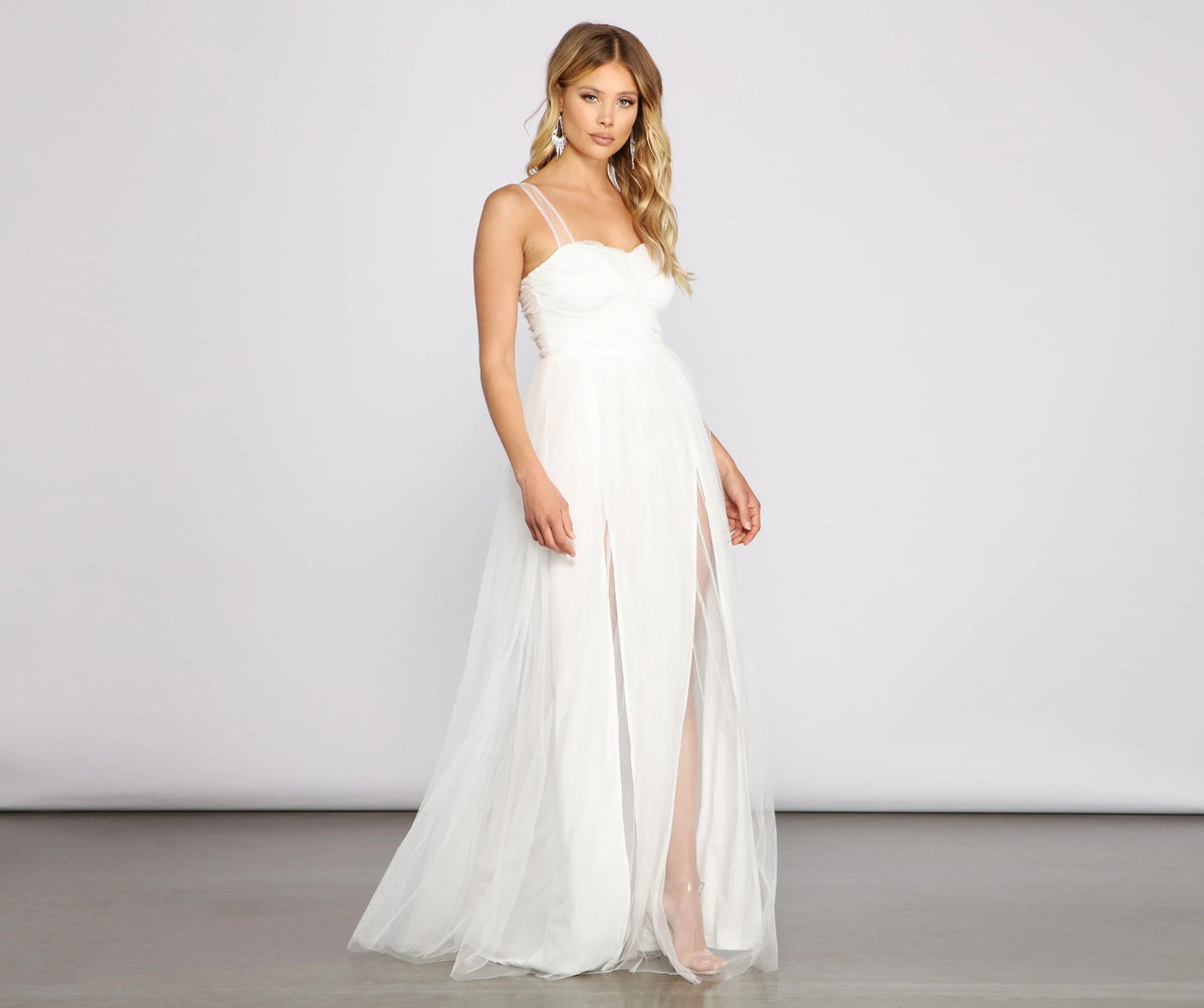 Kylunda Formal Stylish Tulle A-Line Dress